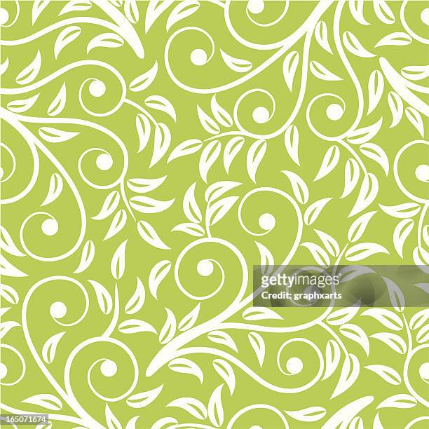 scroll pattern - leaves spiral stock illustrations