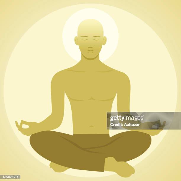 meditation - positioned stock illustrations