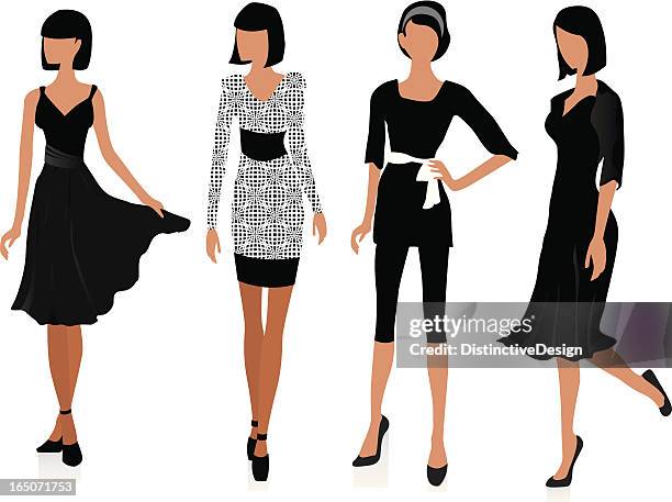 mode modelle - glamour model stock-grafiken, -clipart, -cartoons und -symbole