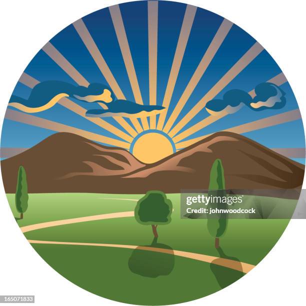 sunrise/sunset - looking through window night stock illustrations
