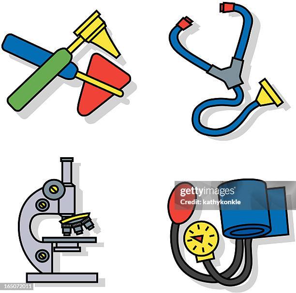 medical icons - reflex hammer icon stock illustrations
