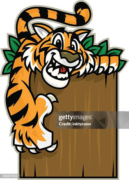 ilustraciones, imágenes clip art, dibujos animados e iconos de stock de tiger cat niños - claw