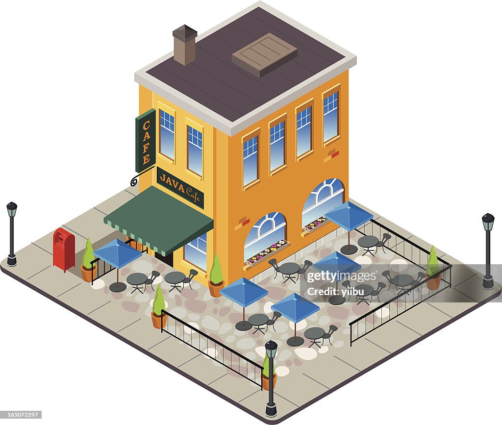 European style coffee shop
