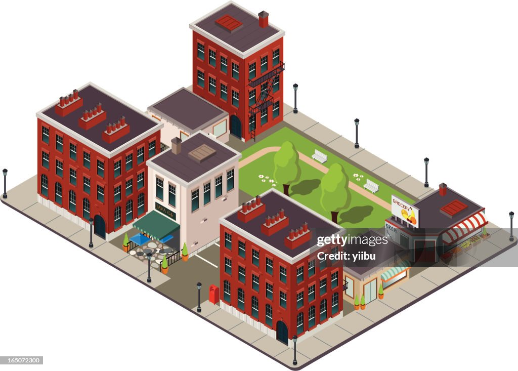 American bloque de la ciudad