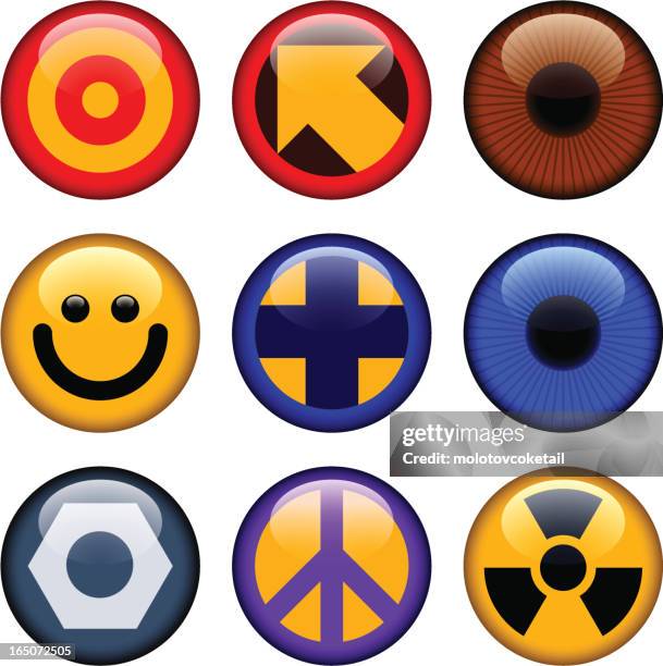 buttons - smiley face background stock illustrations