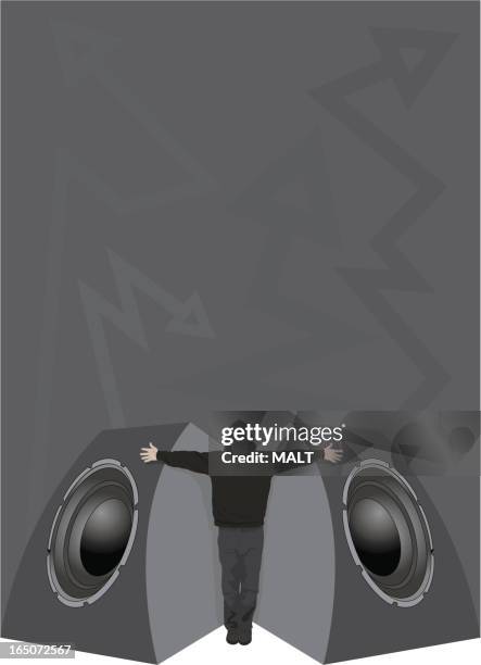 raise the roof - gray studio background stock illustrations