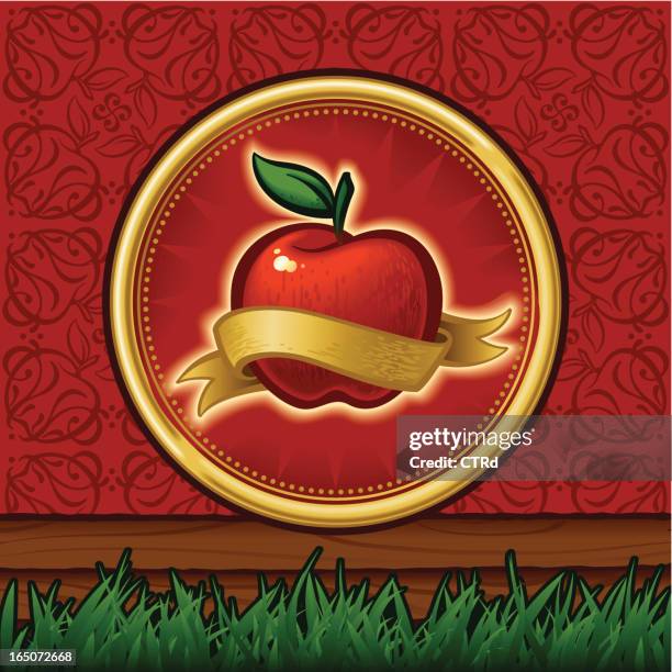 apple icon and graphic elements - product sampling stock illustrations