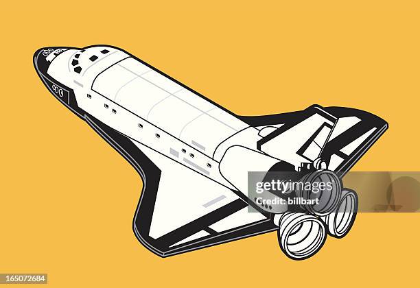 stockillustraties, clipart, cartoons en iconen met isometric shuttle - shuttle