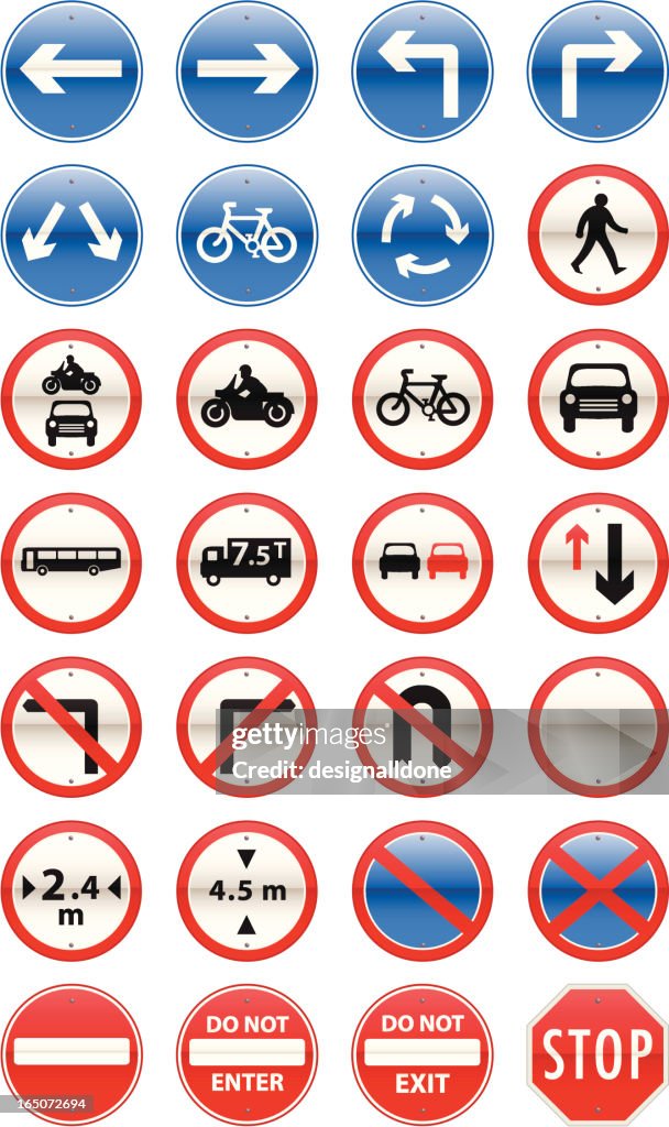 必須シリーズの道路標識