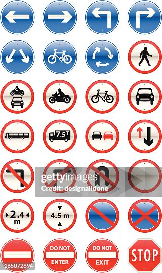 Road Signs Mandatory Series Road Signs Mandatory Series