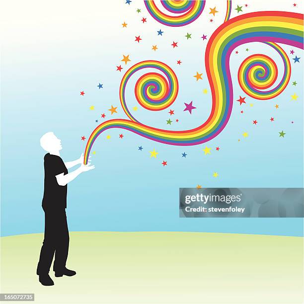 burst of joy - light breaking through stock illustrations