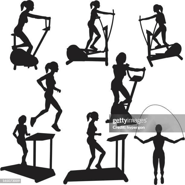 82 Woman Work Out Gym Drawing High Res Illustrations - Getty Images