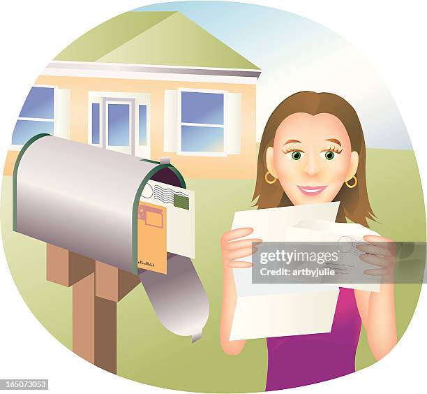 good news - junk mail stock illustrations