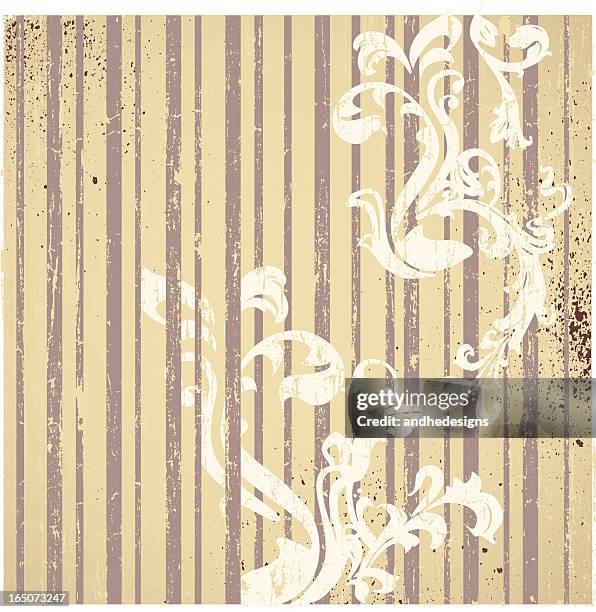 flourish wallpaper - shabby chic pattern stock illustrations