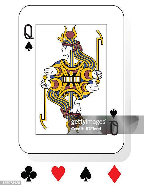 egyptian queen of the nile face card - the queens club 幅插畫檔、美工圖案、卡通及圖標