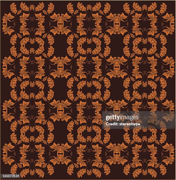 old fashioned wallpaper - scroll background stock illustrations