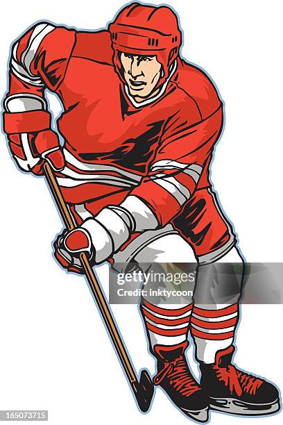 eishockey stance2 - eishockey stock-grafiken, -clipart, -cartoons und -symbole