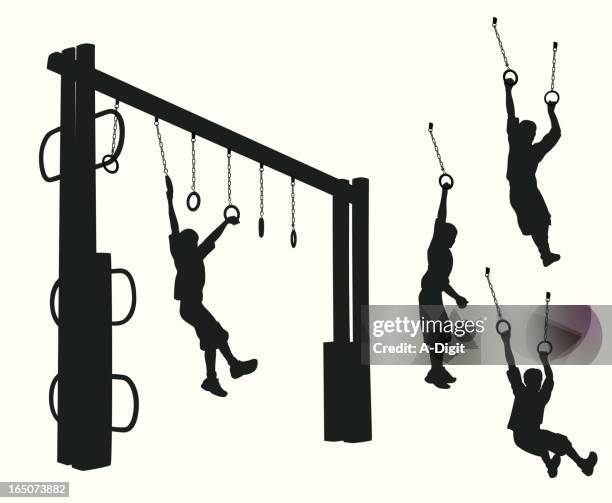 play rings vector silhouette - adversity stock illustrations