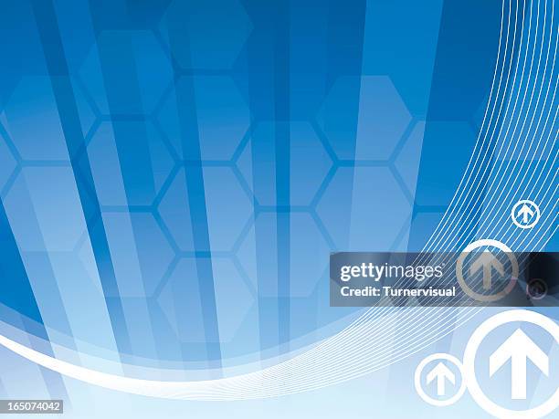 technology and business abstract - wireframe landscape stock illustrations