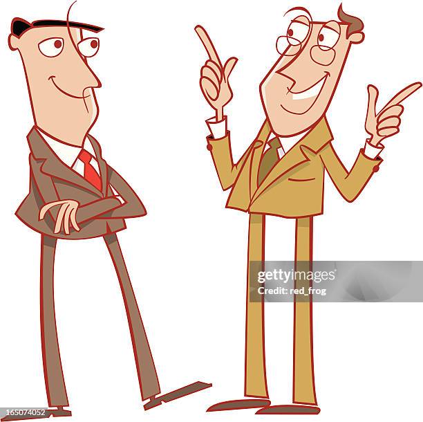 we agree - professional explaining stock illustrations