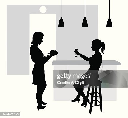 Cheers! Vector Silhouette Cheers! Vector Silhouette