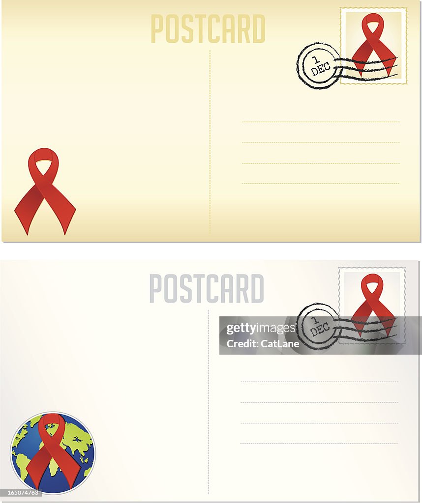 Dia Mundial Contra a Sida postais
