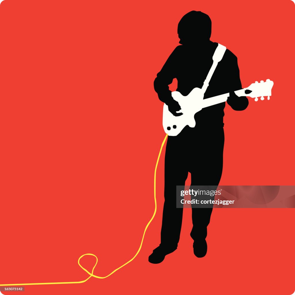 Electric Guitarist (vector illustration)