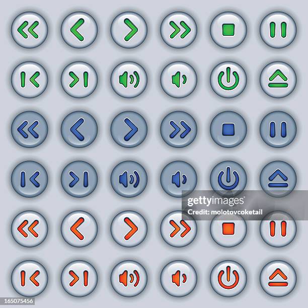 player buttons lite - rewind stock illustrations