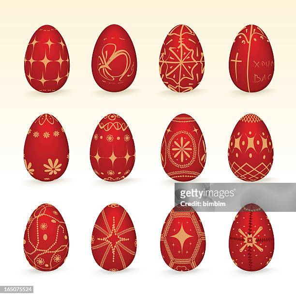 easter eggs - orthodox stock illustrations