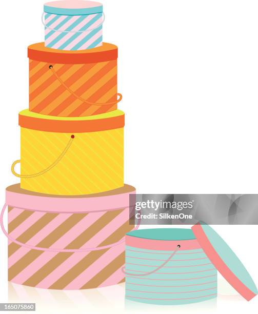 illustrations, cliparts, dessins animés et icônes de boîtes empilées - stack of empty boxes