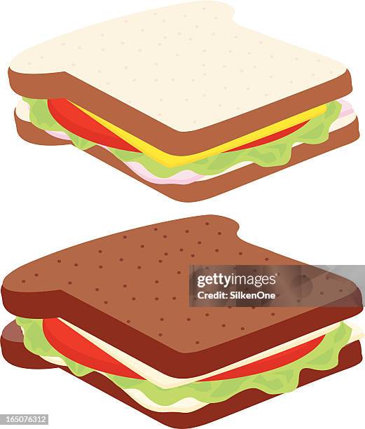 sandwiches - swiss cheese stock illustrations