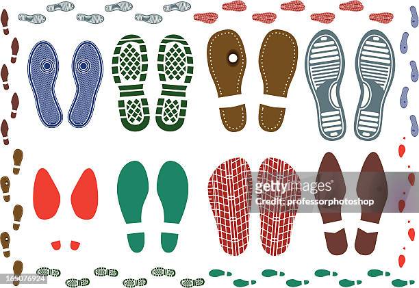 靴のプリント - 踏む点のイラスト素材／クリップアート素材／マンガ素材／アイコン素材