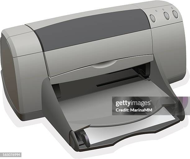 ink jet printer - office printer stock illustrations