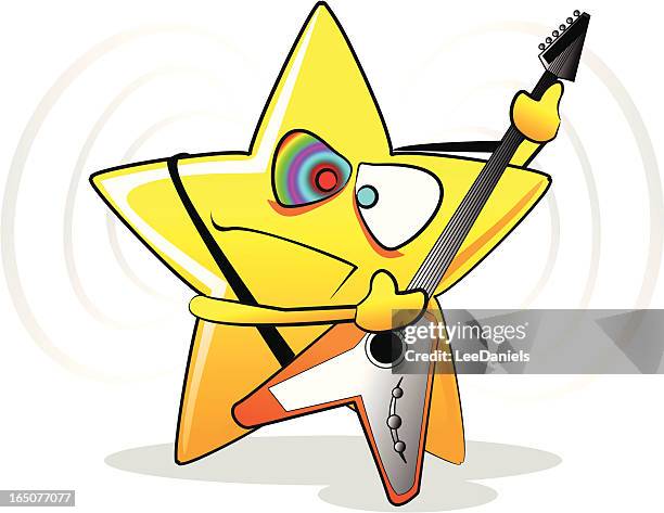 rock star comic - star chart stock-grafiken, -clipart, -cartoons und -symbole