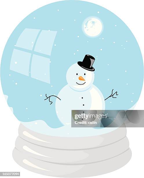 snow globe - funny snow globe stock illustrations