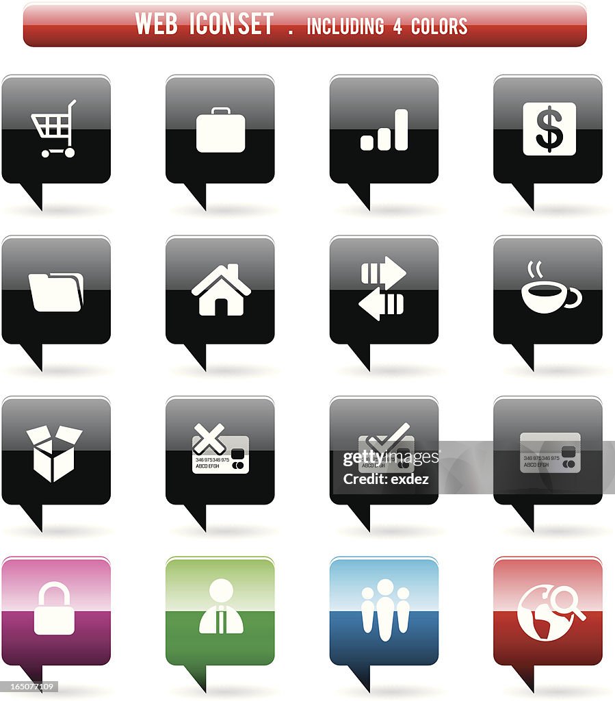 Wirtschaft und Finanzen-Icon-set