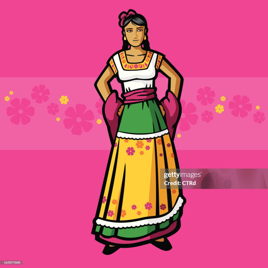 China Poblana (Mexican Garment Series)