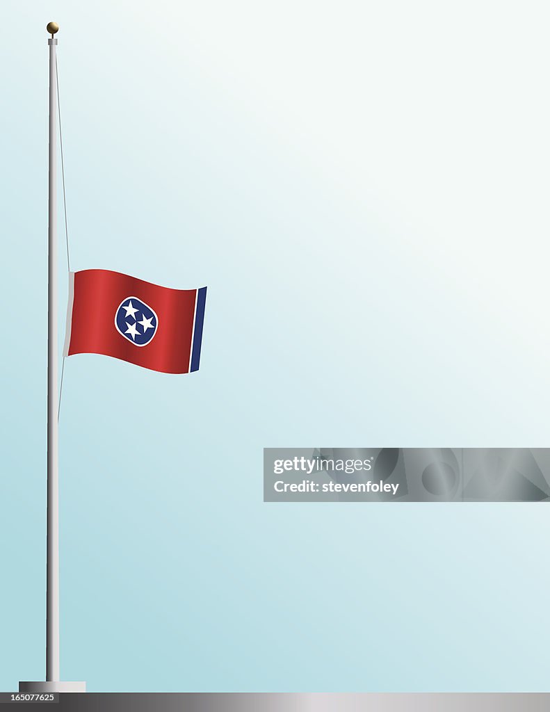 Flag of Tennessee at Half-Staff