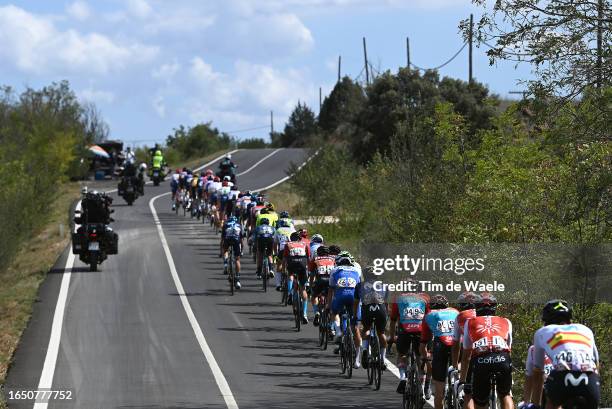 General view of the peloton competing during the 78th Tour of Spain 2023, Stage 6 a 183.1km stage from La Vall d'Uixó to Observatorio Astrofísico de...