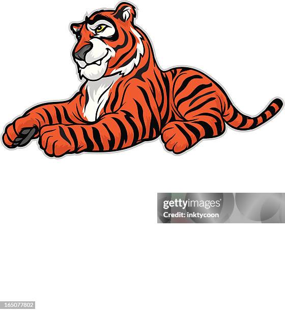 tiger at play - tigers playing stock illustrations