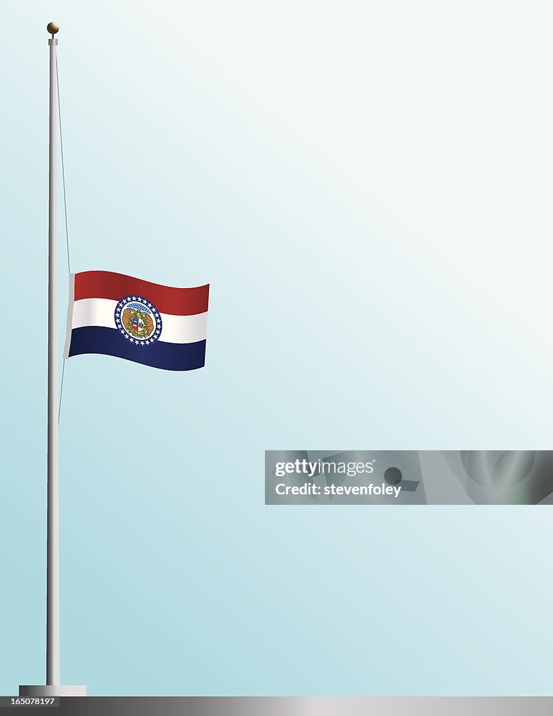 Flag of Missouri at Half-Staff