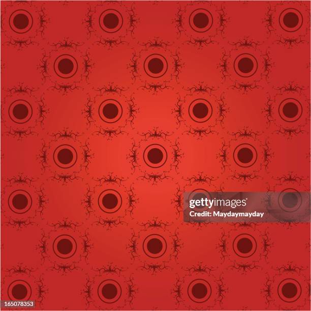 seamless wallpaper - scroll pattern stock illustrations