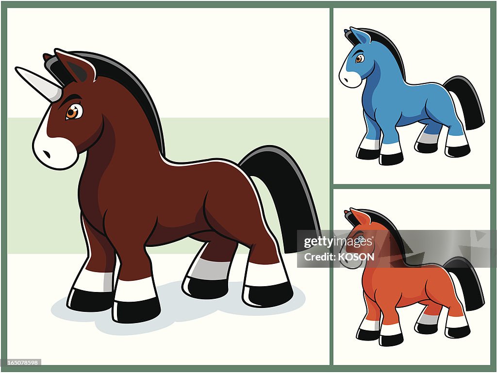 Horse Cartoon High-Res Vector Graphic - Getty Images