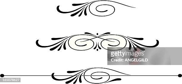scroll centres and ruleline - scroll bar clip art stock illustrations