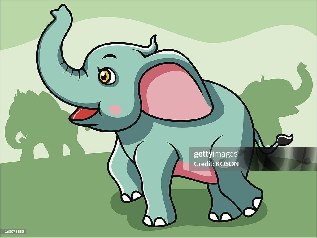 Elephant Cartoon High-Res Vector Graphic - Getty Images