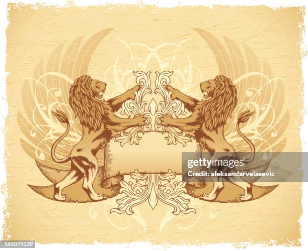 ilustraciones, imágenes clip art, dibujos animados e iconos de stock de lion cresta - uñas decoradas