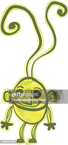 alien dude - dude stock illustrations