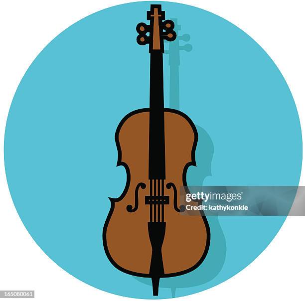 cello icon - cello stock illustrations
