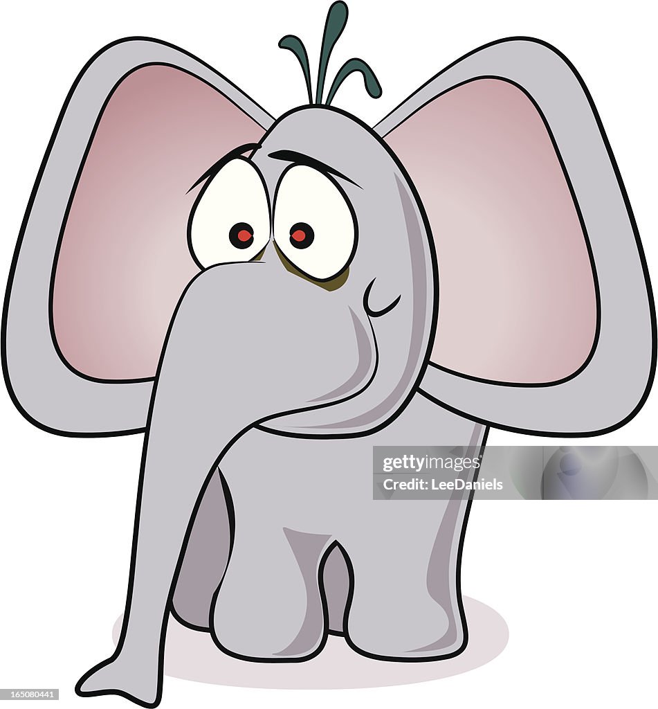 Bigeared Elephant Cartoon High-Res Vector Graphic - Getty Images
