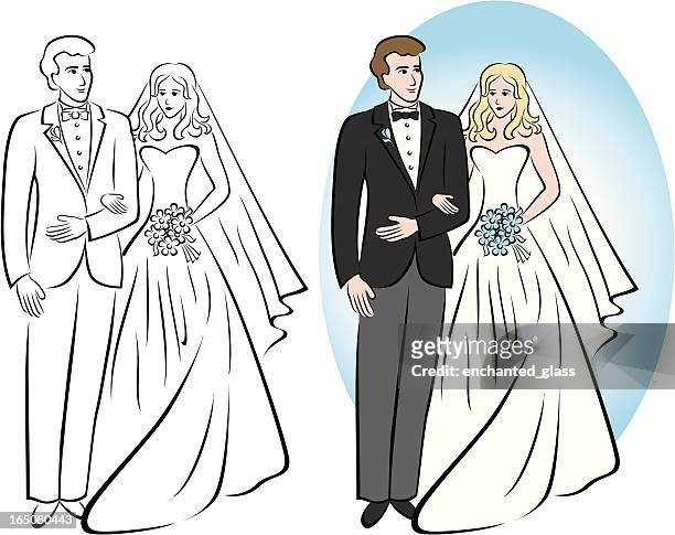277 Wedding Couple Cartoon Photos and Premium High Res Pictures - Getty  Images